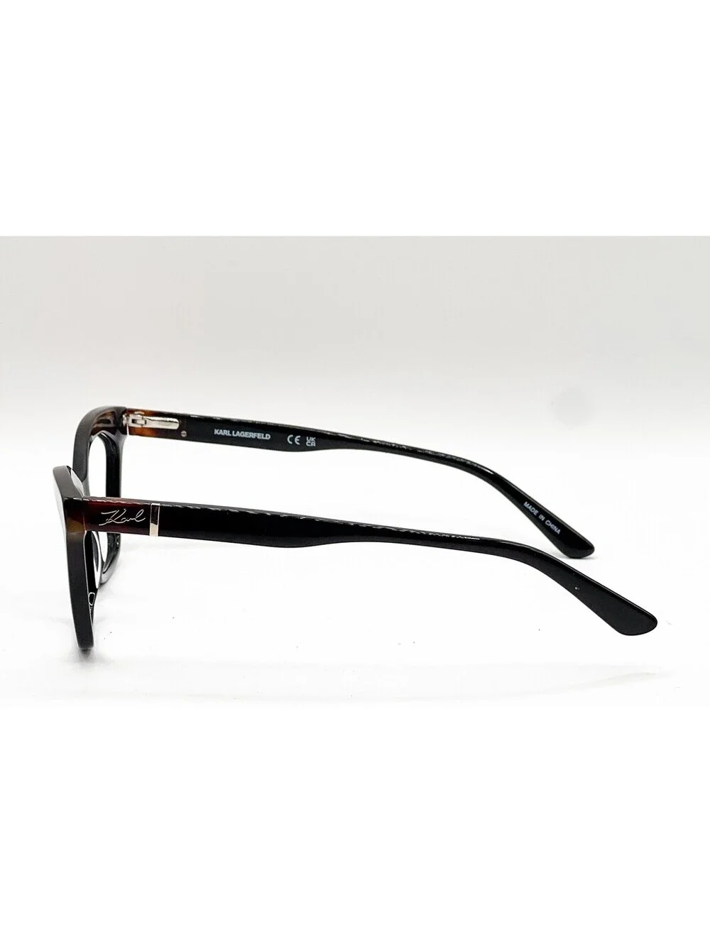 Karl Lagerfeld Kl6117 017 Black Havana Gold Authentic Eyeglass Frames 53-16